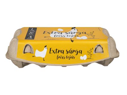 Extra sárga friss tojás