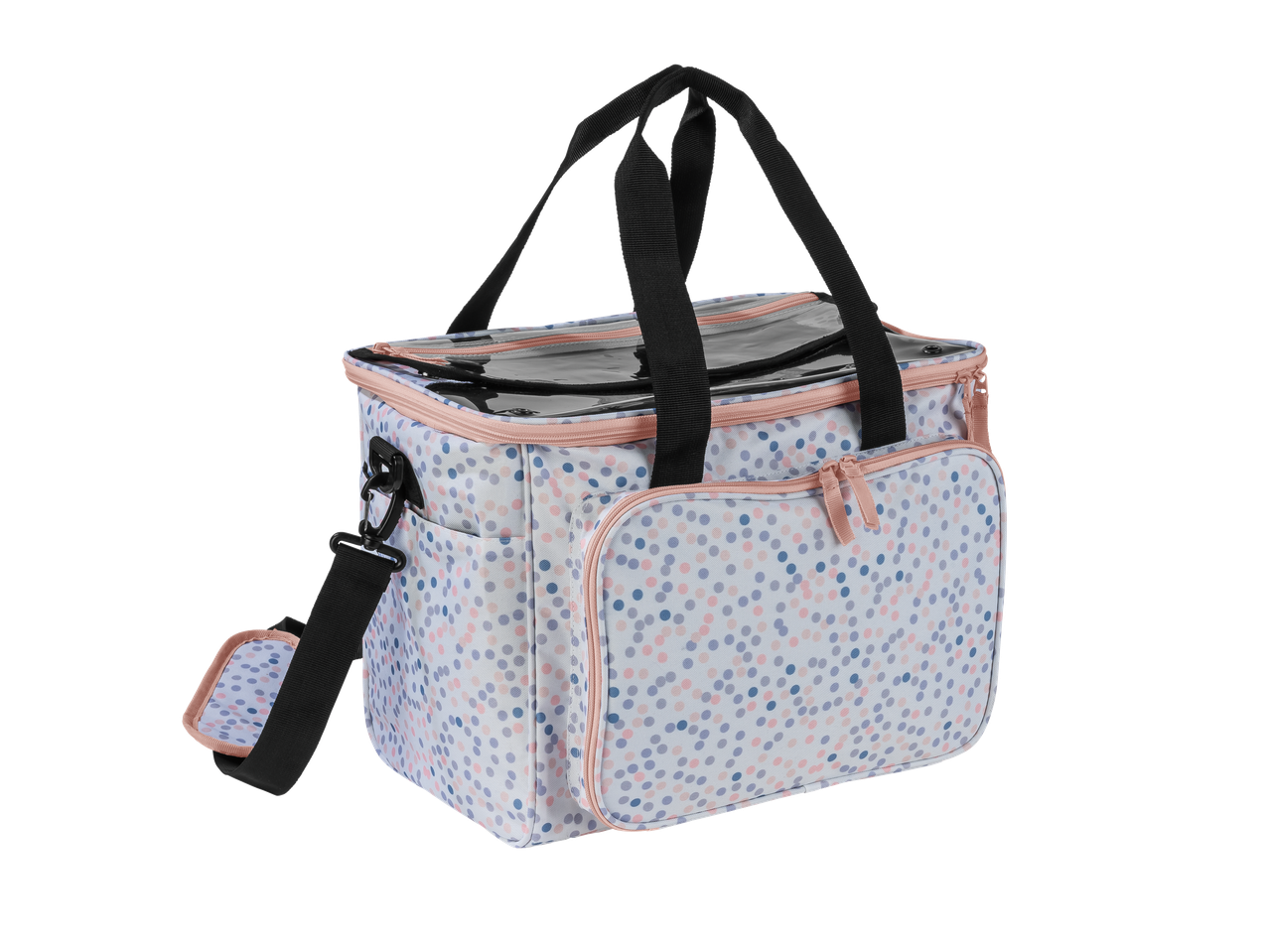 Sac machine à coudre/tricot Topmove® à motif pois