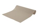 Beige fabric placemats rolled up.
