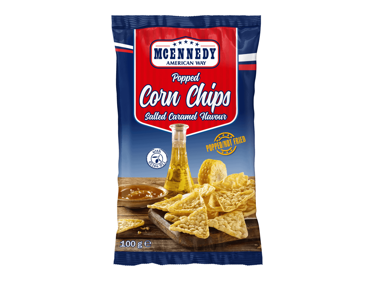 McKennedy popcorn-sipsi, suolakaramelli maku.