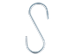 Silver S-shaped hook for kitchen utensils