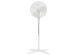 Fehér, álló ventilátor.
