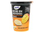 Pot de spécialité laitière riche en protéines à la mangue, 30g de protéines par pot, sans matières grasses.