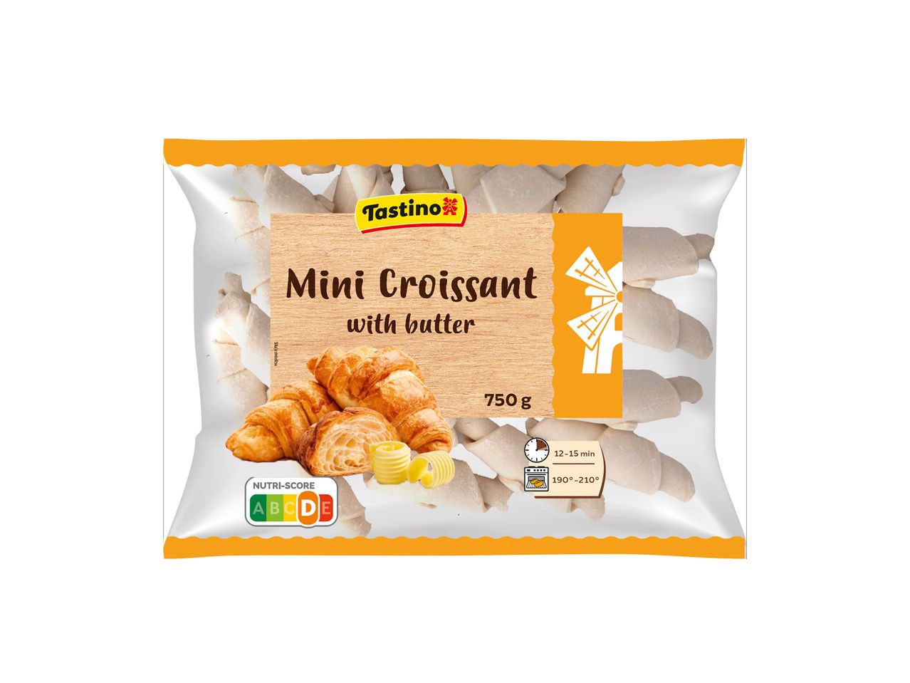 Pakovanje smrznutih mini kroasana sa puterom, brenda BakeRolls.