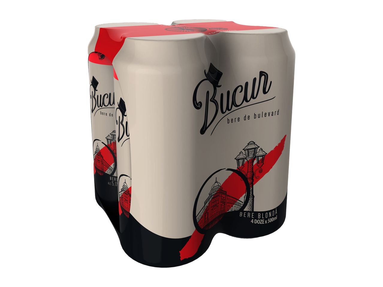 Un set de patru doze de Bacardi Breezer.