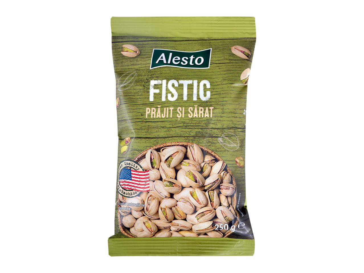 Alesto Fistic prăjit și sărat, 250g
