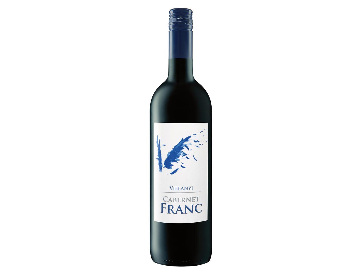Villányi Cabernet Franc borosüveg.