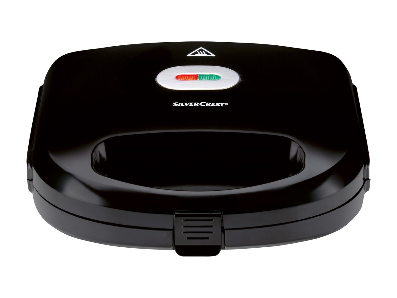 A black Breville sandwich maker.