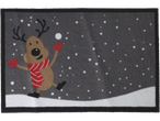 LIVARNO home tapete de entrada de Natal com rena e neve a cair