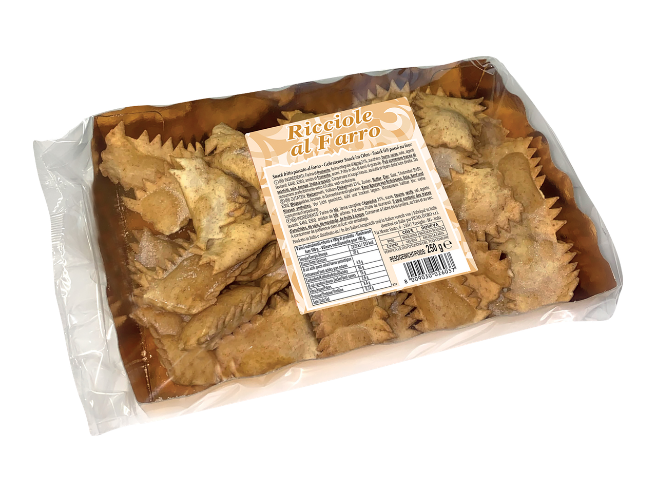 Crostoli Ricciole o Ricciole al farro