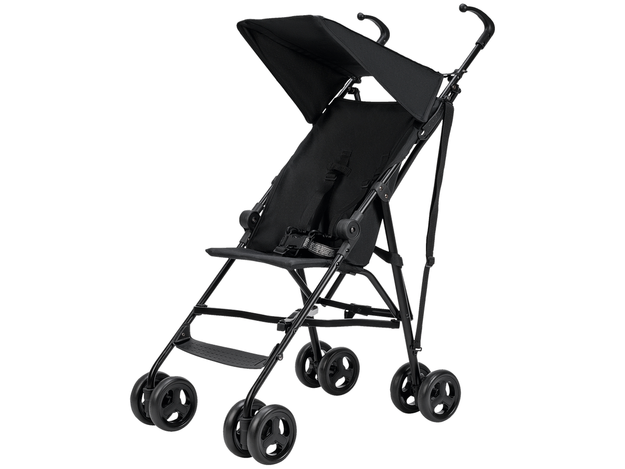 Black Osann portable baby stroller with canopy