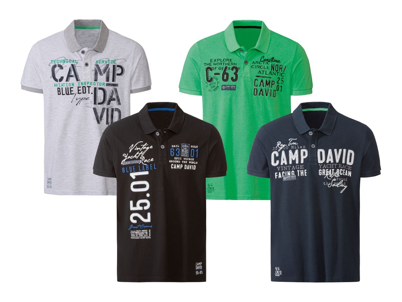 Gehe zu Vollbildansicht: Camp David Pikee-Poloshirt - Bild 1