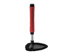 Red and black car cleaning brush with a telescopic handle and microfiber head.