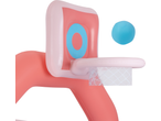 Cesto de basquetebol insuflável LUPILU com bola azul, ideal para diversão ao ar livre.