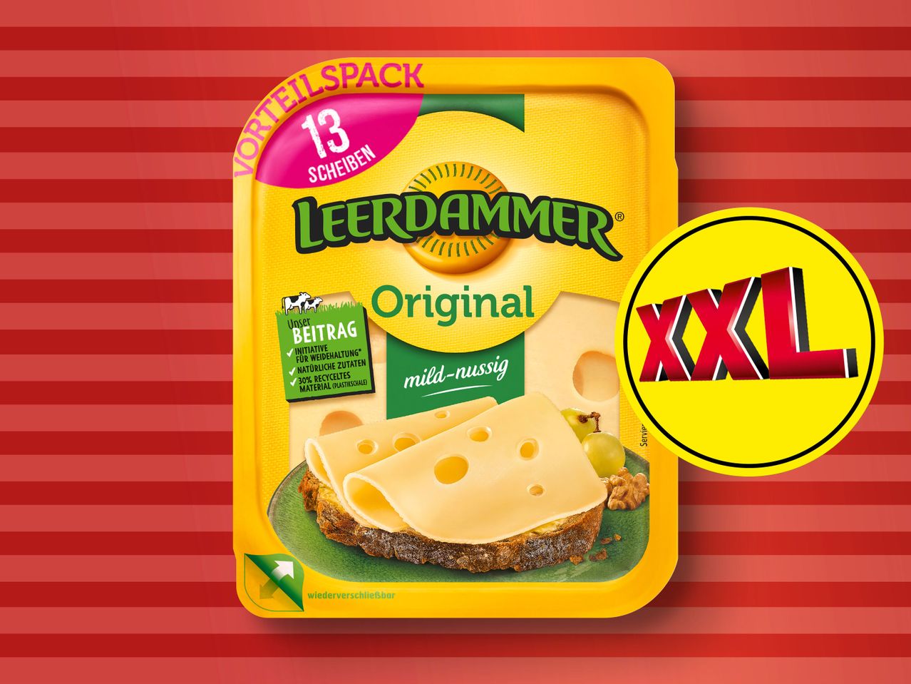 Käsescheiben Leerdammer XXL
