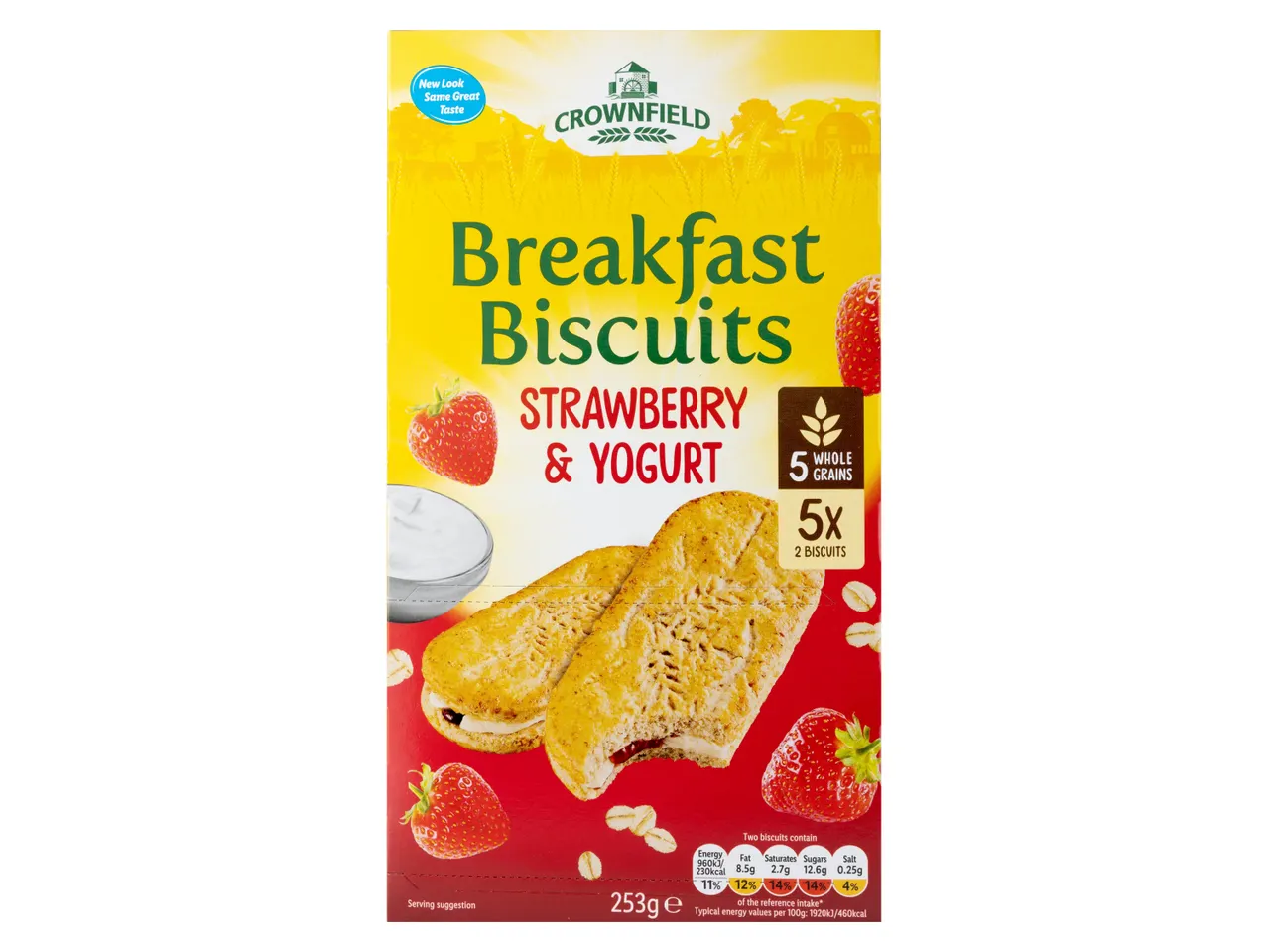 Mountain High Strawberry & Yogurt Breakfast Biscuits package.