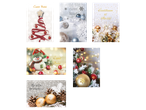 Crelando® set božićnih čestitki sa raznim motivima i porukama poput „Čestit Božić“ i „Merry Christmas“.