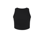 Top curto canelado preto Esmara