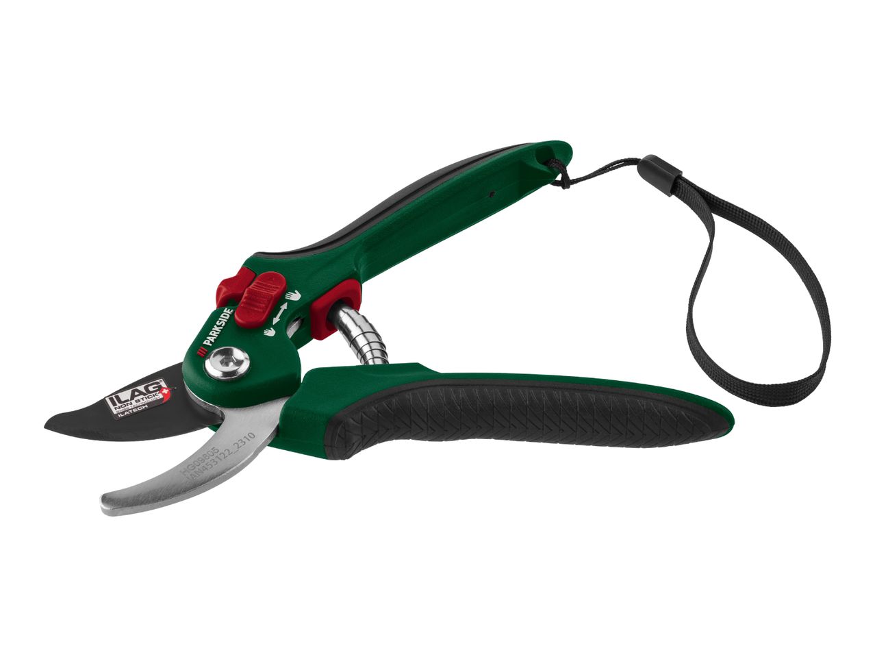 Parkside bypass loppers with a wrist strap.