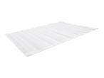 White pleated bath mat with a textured surface.