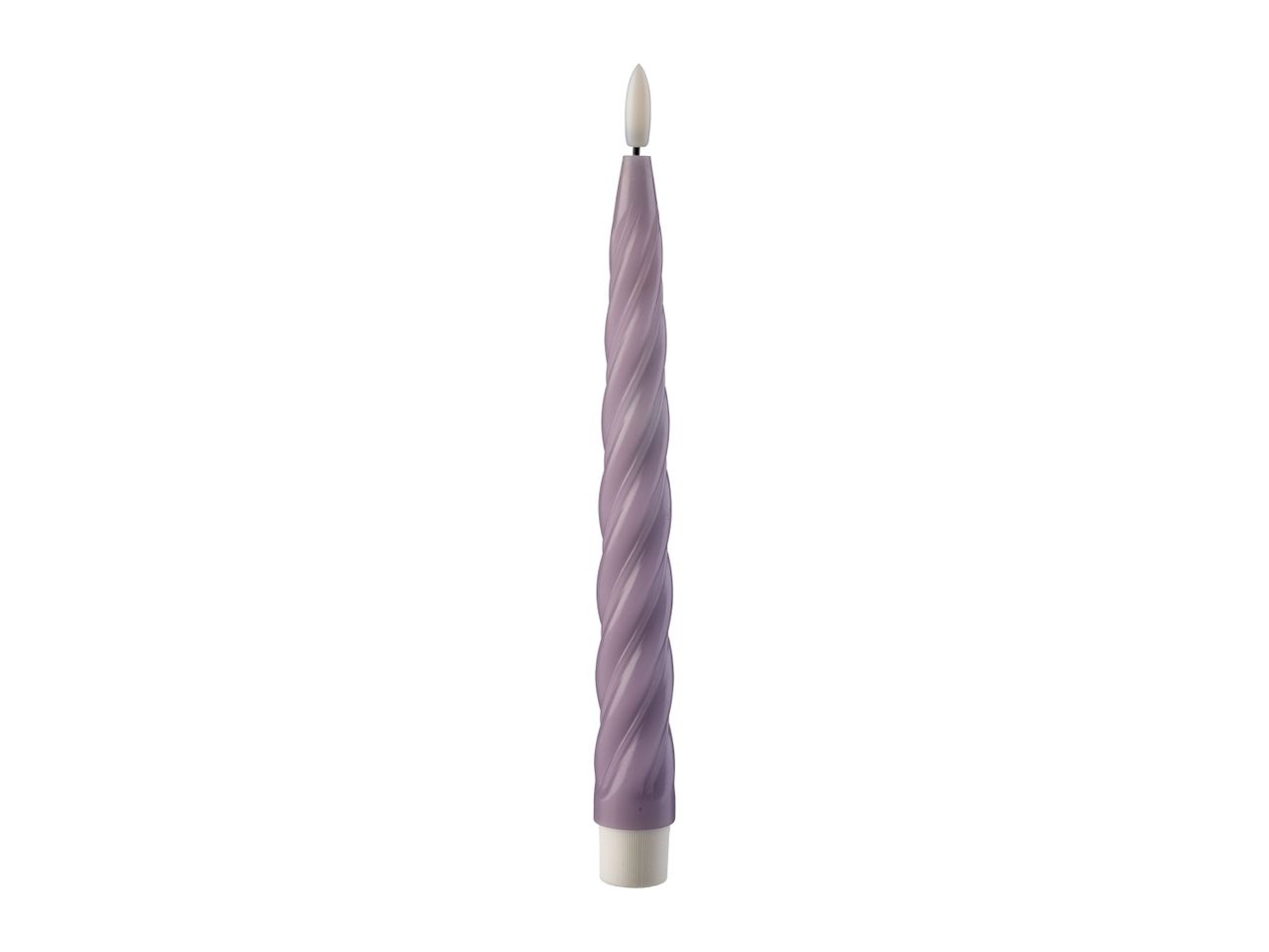 Go to full screen view: Livarno Home LED Real Wax Candles - 2 Pack - Purple - Image 3