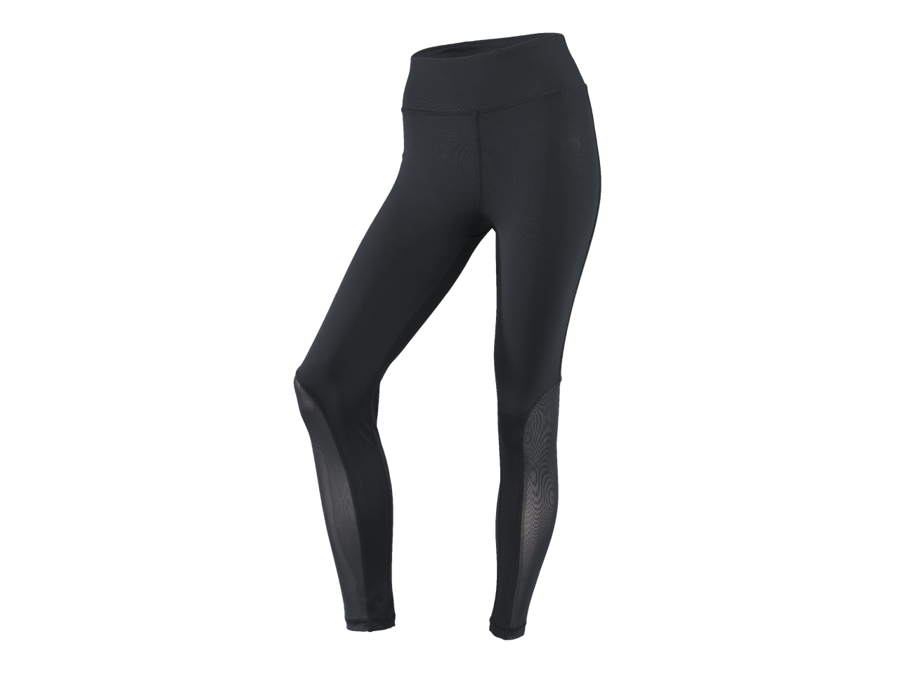 Crne ženske tajice s mrežastim umetcima.