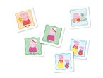 Six Peppa Pig themed memory game cards featuring various characters and activities.