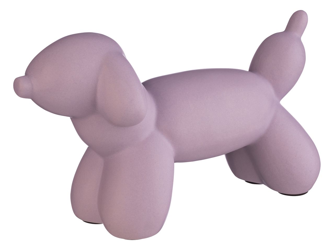 Lavender balloon dog figurine.