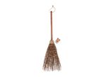 Decorative witch's broom with LED lights and battery pack