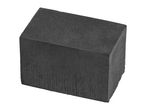 A single, dark gray paver stone with a textured surface.