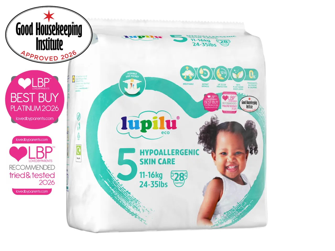 Hypoallergenic Skin Care Nappies Size 5
