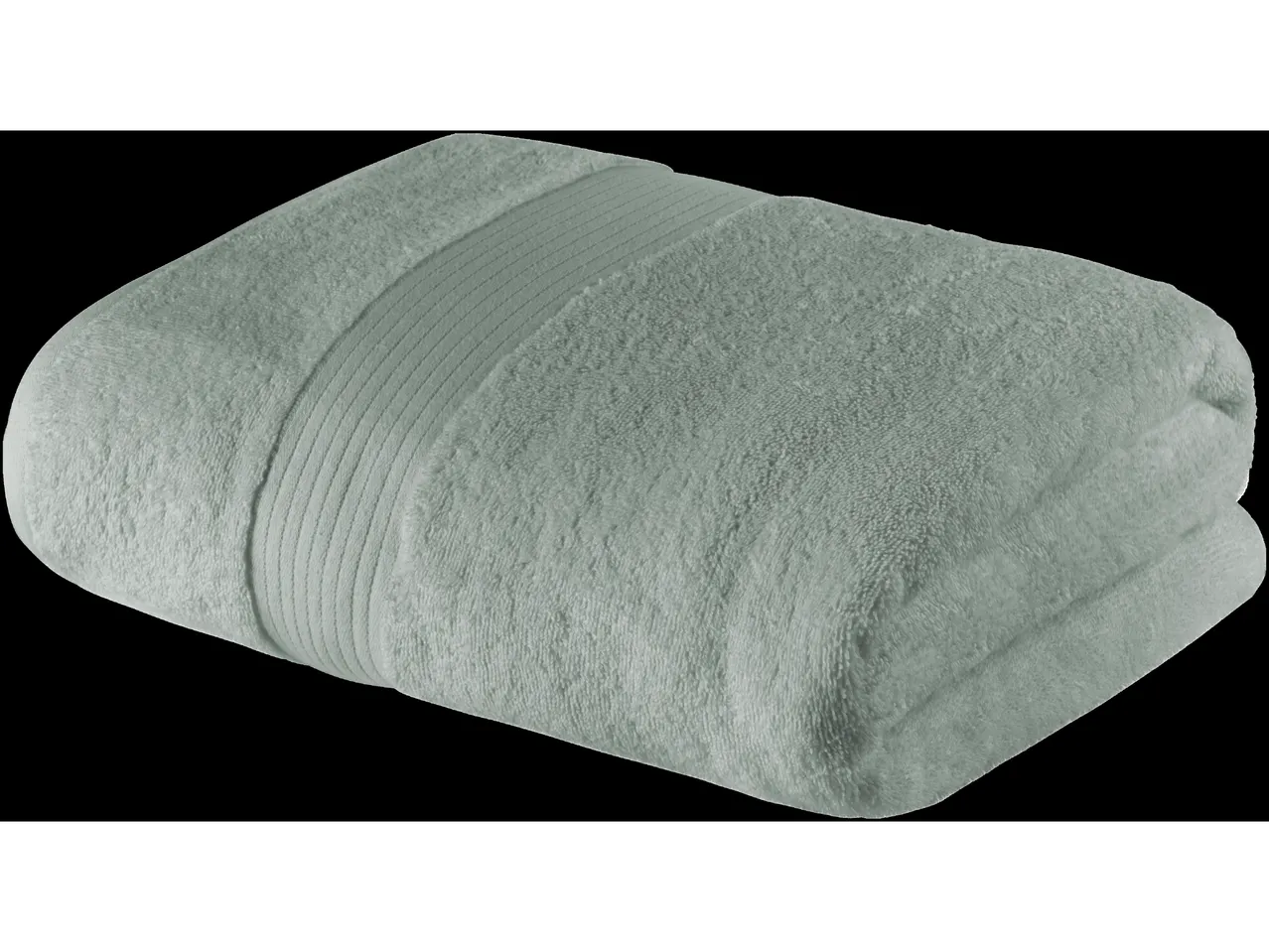 LIVARNO home Bath Sheet, folded light green towel