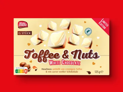 Mister Choc Toffee & Nuts White Chocolate