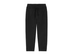 Black sweatpants with drawstring.