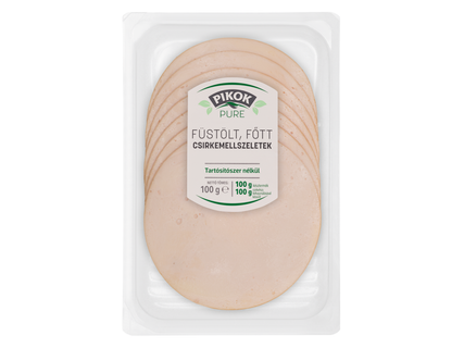 Füstölt, főtt csirkemell