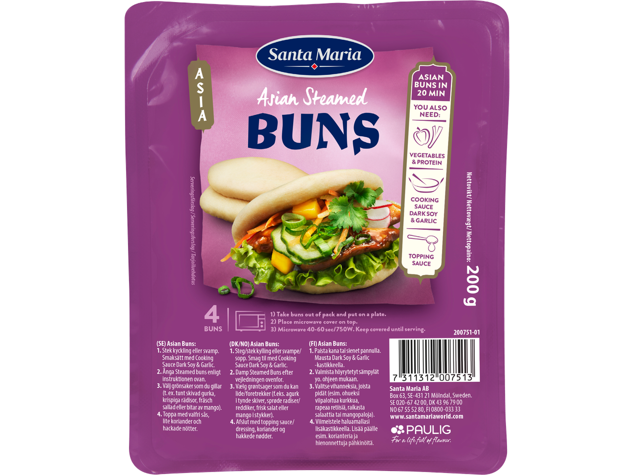Asian steamed buns