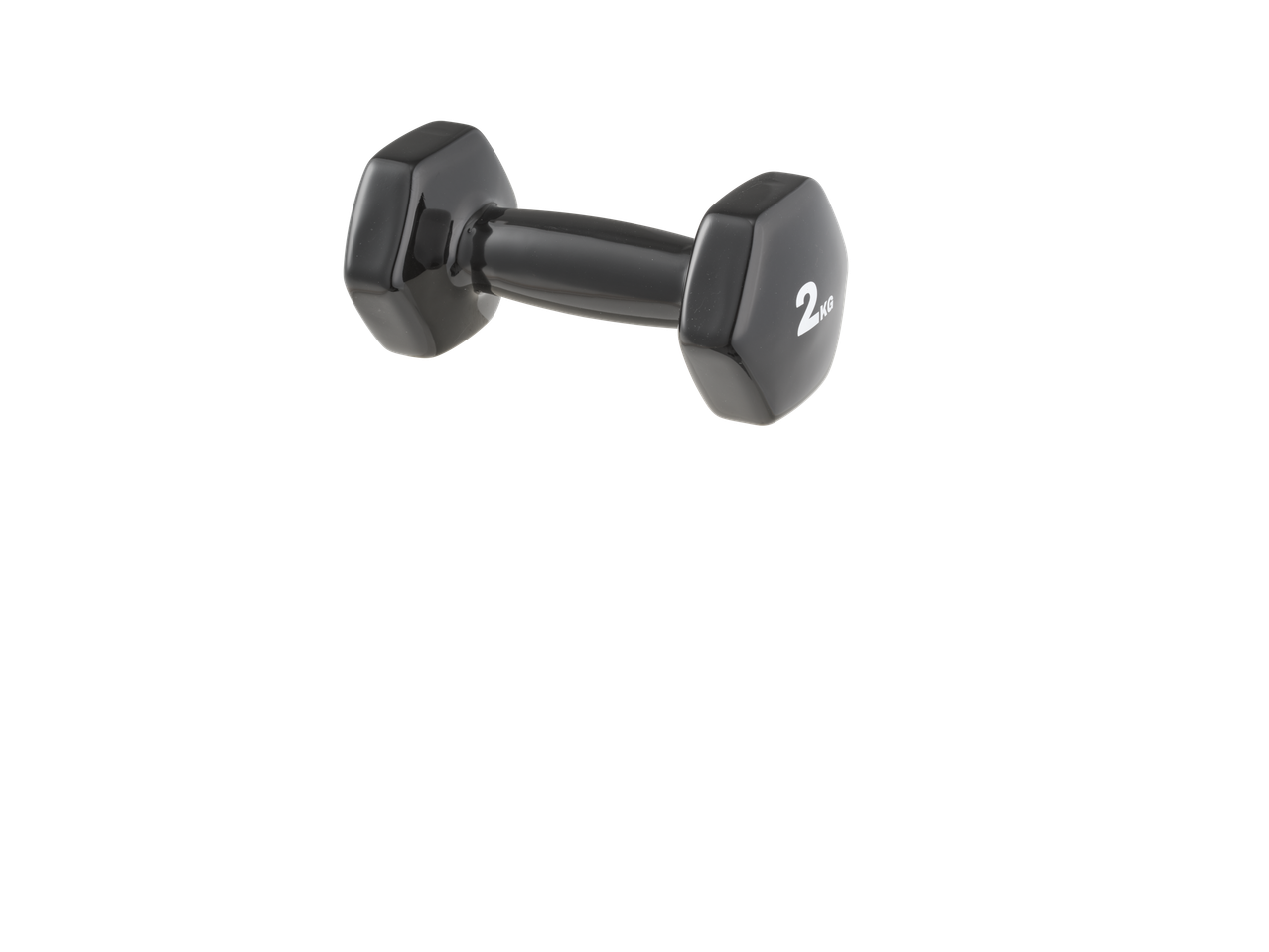 CRIVIT 2kg black dumbbell from the Weights Assortment.