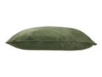 Soft green velvet cushion