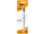 Bic 4 Colours sudraba pildspalva, 1,0 mm, vidēja