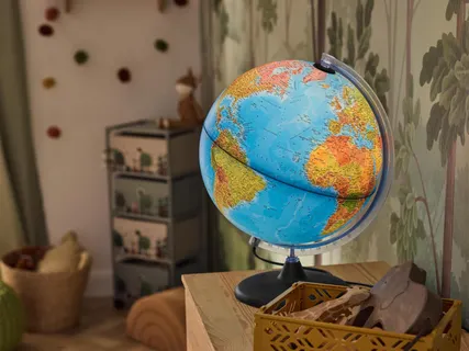 Világító földgömb