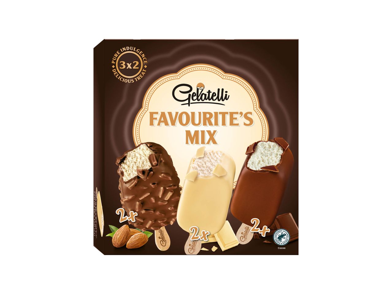 Accesați vizualizarea pe ecran complet: Maxi Mix înghețată pe băț vanilie ciocolată - Imagine 1