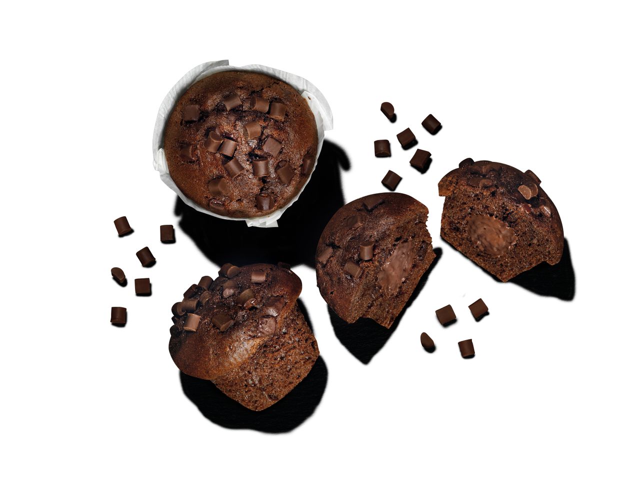 Aller en mode plein écran : Muffin triple chocolat fourrage - Image 1
