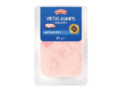 Virtas kumpis riekelėmis