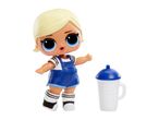 LOL Surprise! doll with blue overalls and accessories.