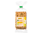 Tastino Bio Crackers met Gouda kaas en pompoenpitten.