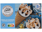 Gelado Bon Gelati: 8 cones de baunilha com crocante de avelã.