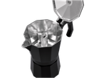 Espressor SILVERCREST negru deschis, cu interior argintiu.