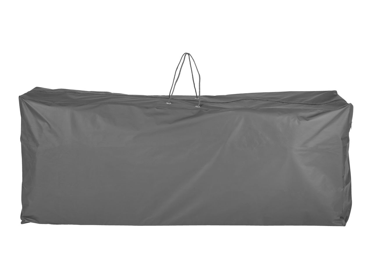 A large grey storage bag.