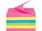 Stack of colorful sticky notes.