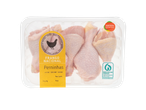 Embalagem de coxas de frango frescas, Frango Nacional.